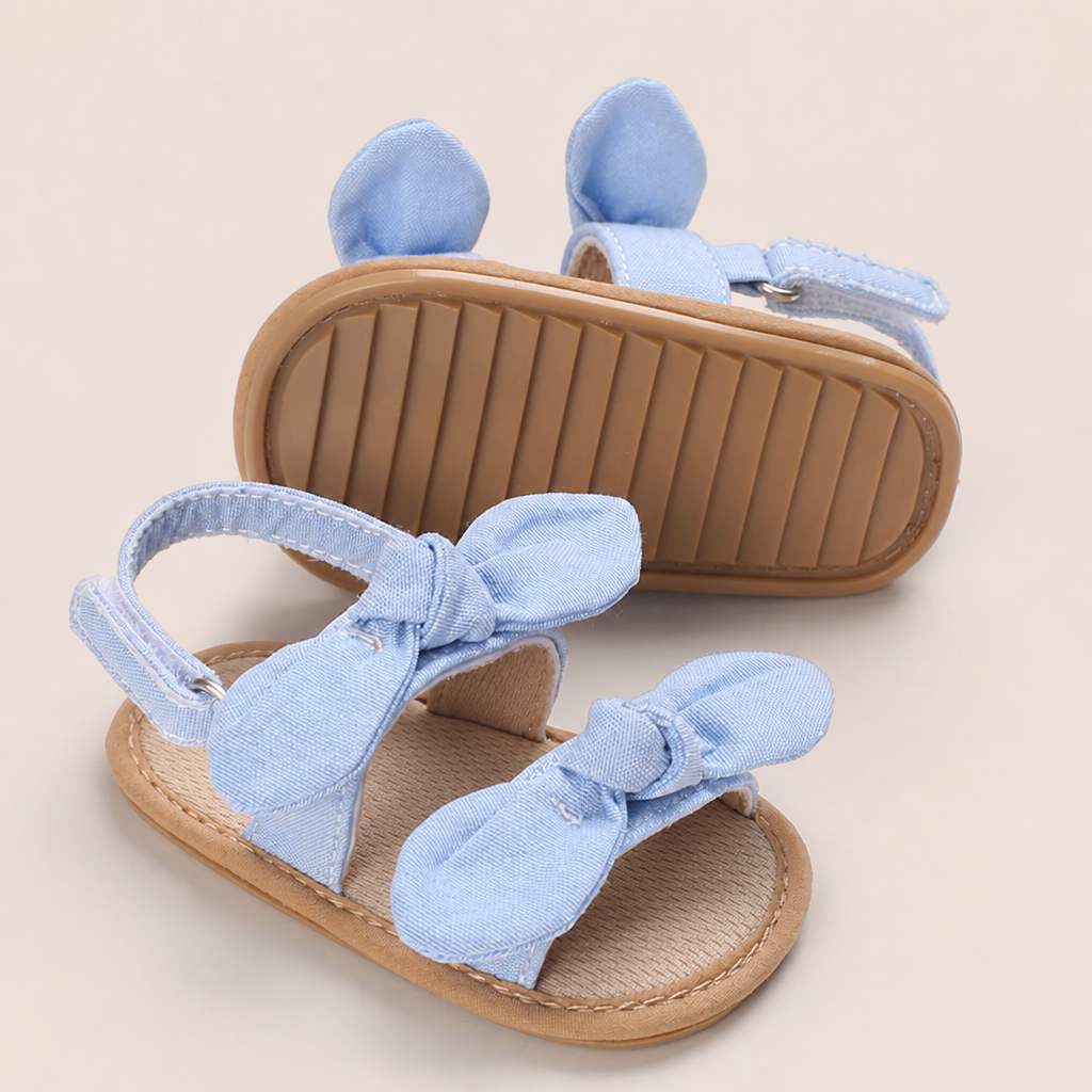 Bunny Ear Bow Sandals Blue