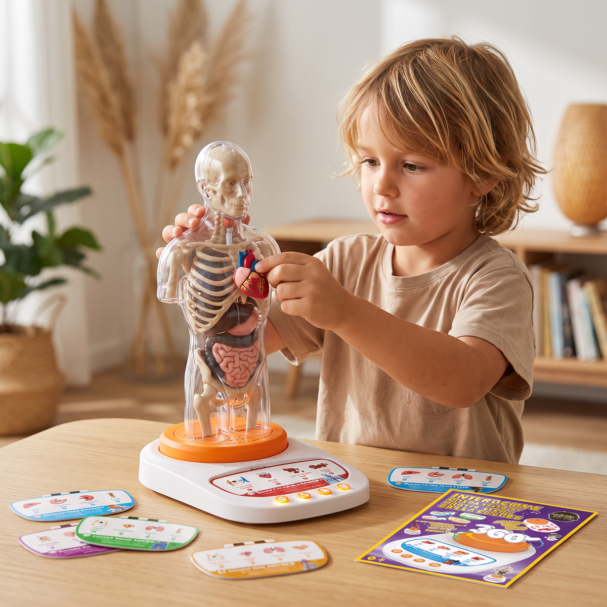 Interactive Talking Anatomical Model with Removable Organs & Audio-Guided Learning