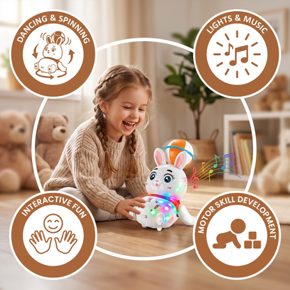 Interactive Dancing Rabbit Toy – Lights, Music & Fun Movement