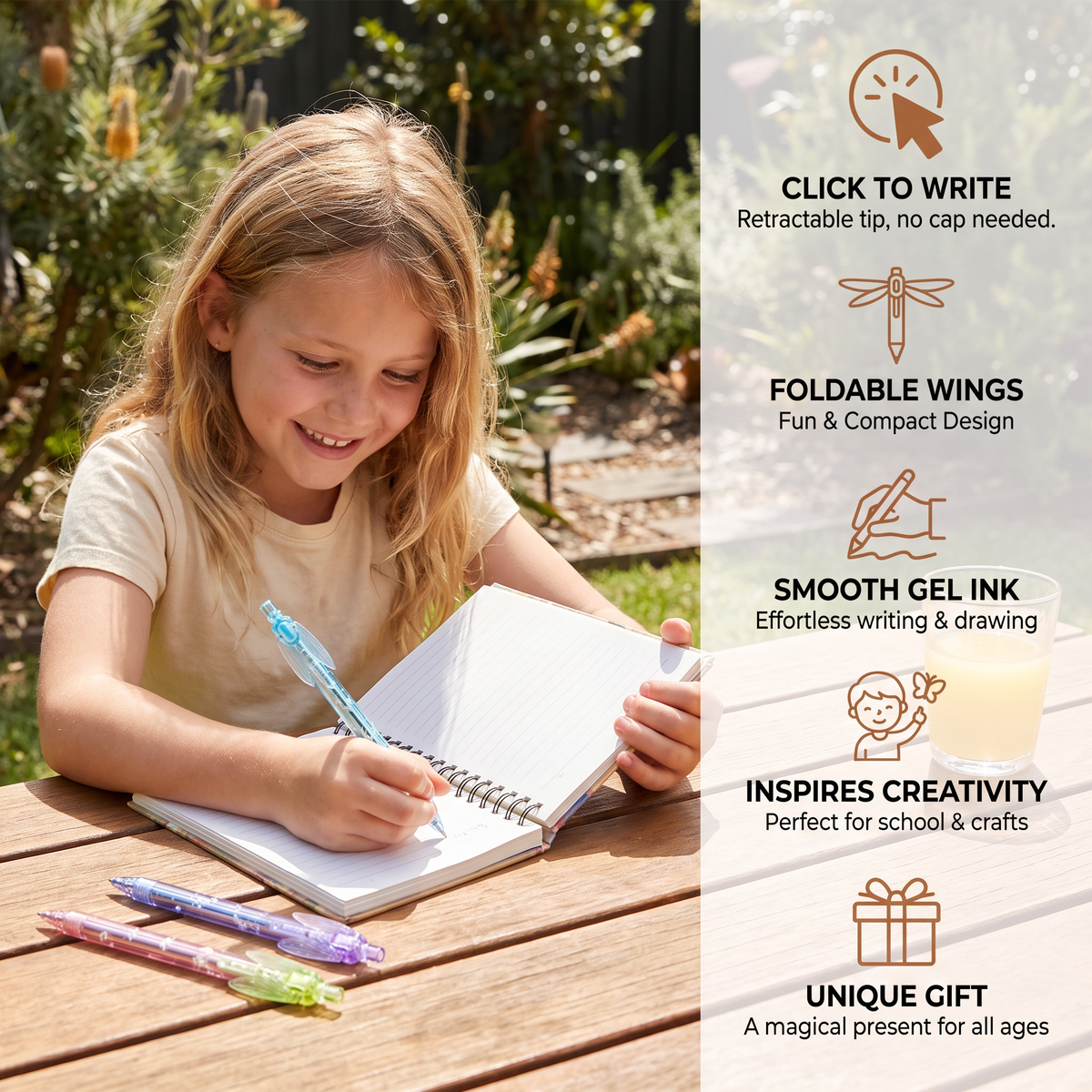 Magic Dragonfly Wing Gel Pen