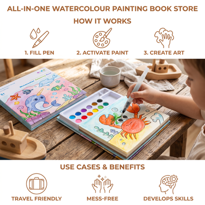 All-in-One Watercolour Painting Book
