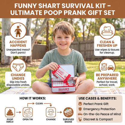 Funny Shart Survival Kit – Ultimate Poop Prank Gift Set