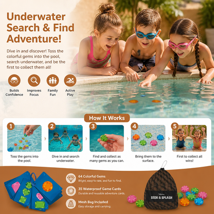 Underwater Search & Find Game With Colourful Gems