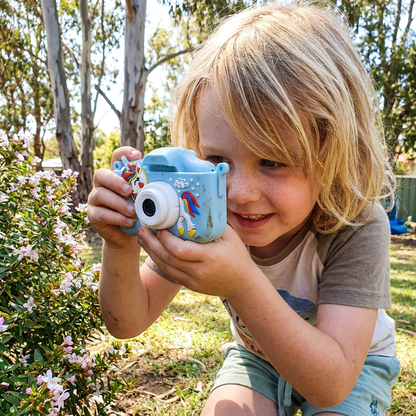 Rechargeable Kids’ Digital Camera with Selfie Mode, HD Video & Silicone Case