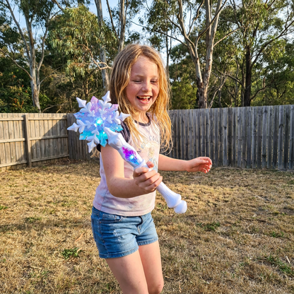 Light Up Snowflake Princess Wand Toy for Kids