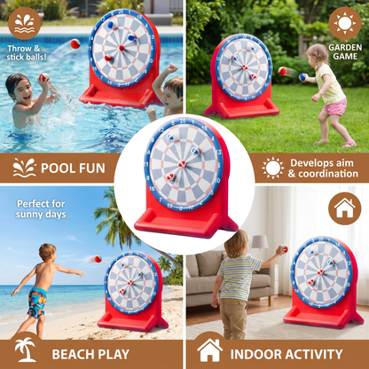 Inflatable Water Target Game with Darts – Outdoor Throwing Game for the Garden