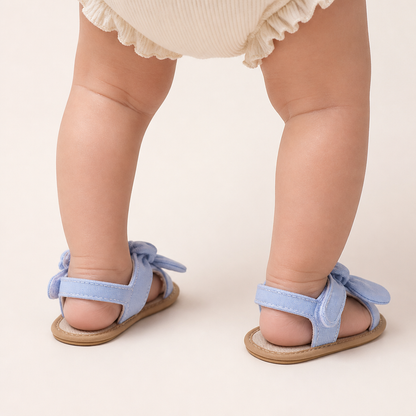 Bunny Ear Bow Sandals Blue