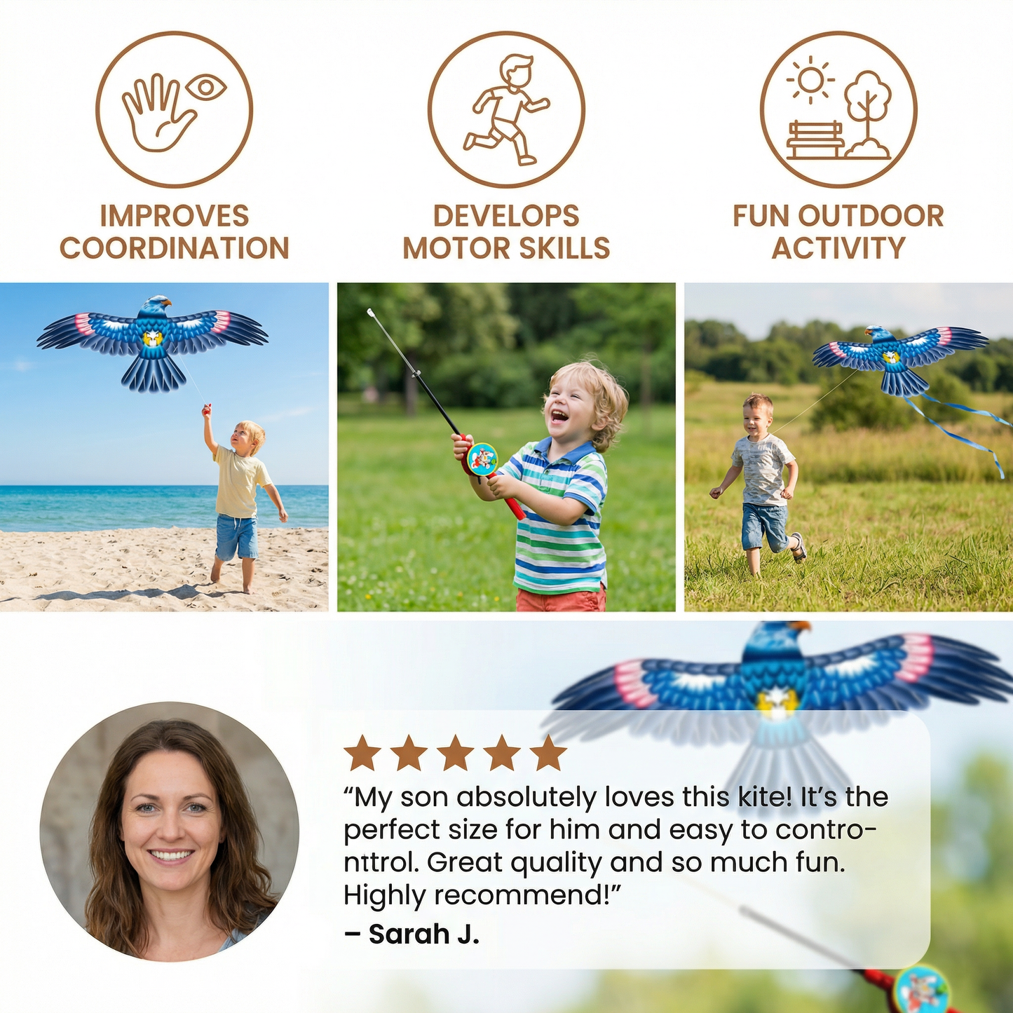Flapping Wing Kite for Kids – Improves Coordination & Motor Skills