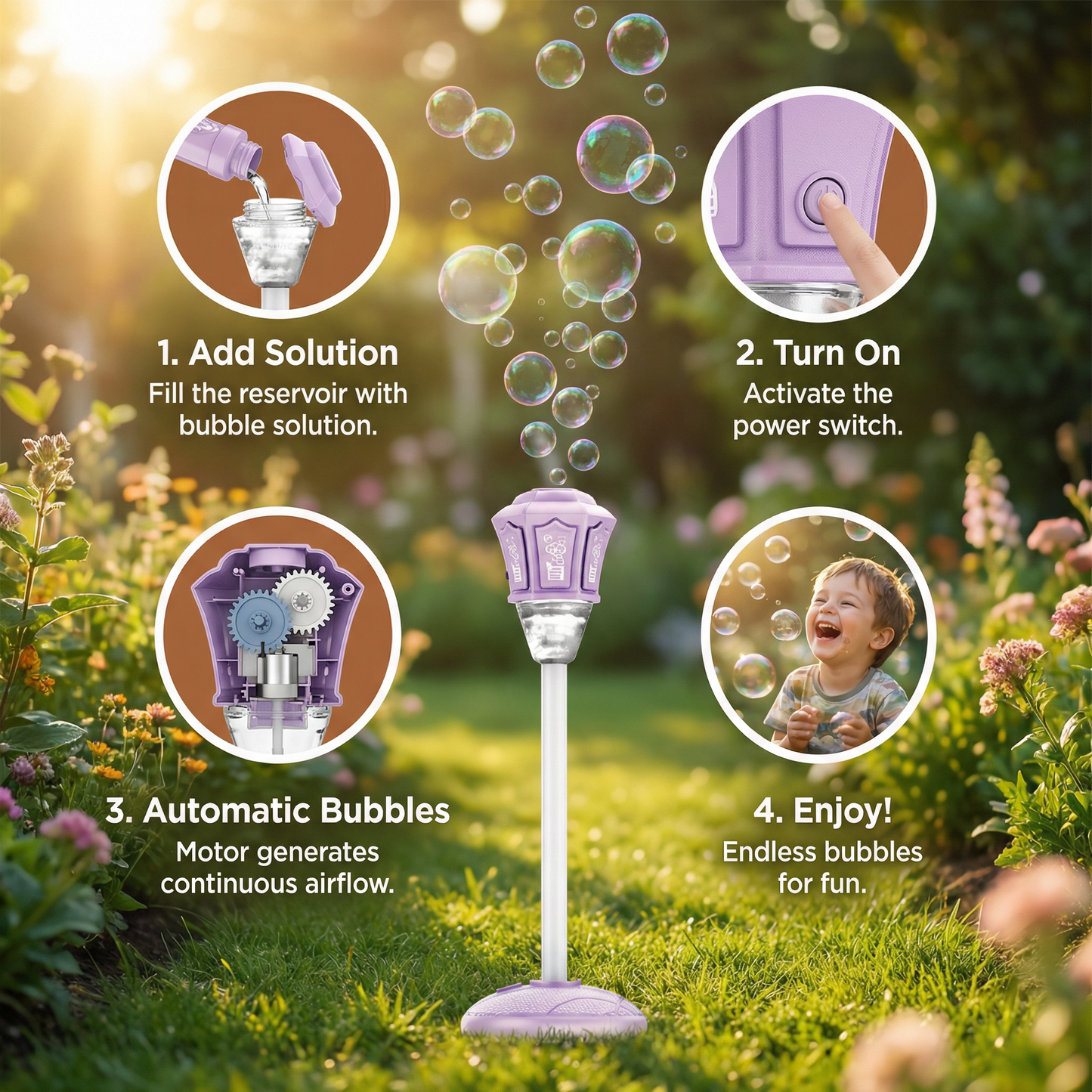Bubble Lantern for Kids – Automatic Bubble Lamp