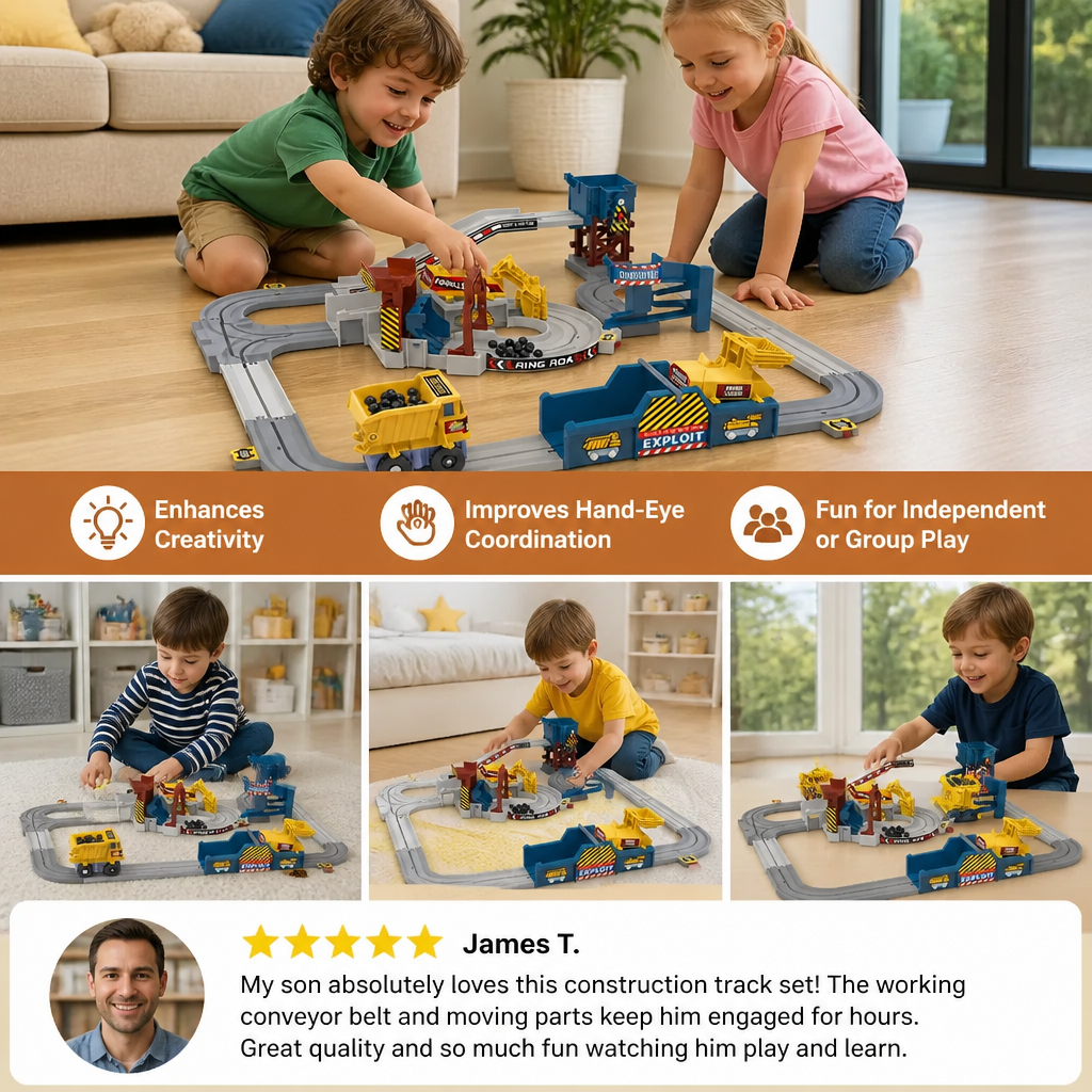 Interactive Electric Quarry Adventure Train Set