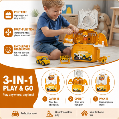 3-in-1 Backpack Playset for on the Go