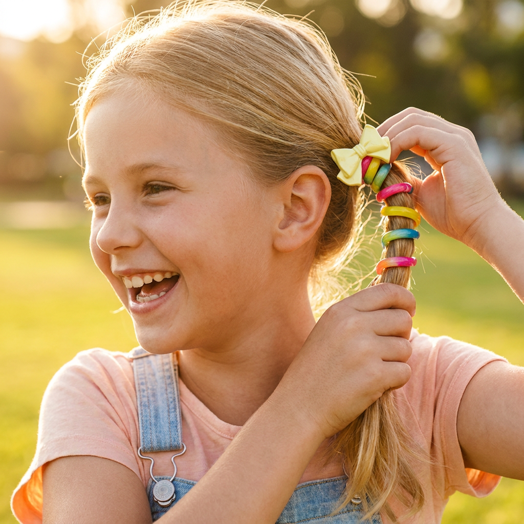 Cute Kids Spiral Hair Tie Set