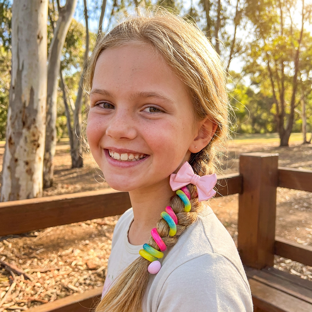 Cute Kids Spiral Hair Tie Set