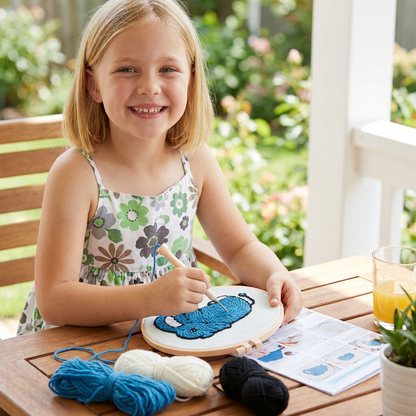 Punch Needle Embroidery Starter Kit – Beginner DIY Set with Beautiful Patterns