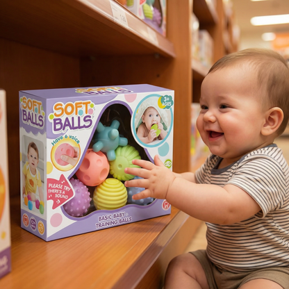 Baby Sensory Balls Set – Textured Touch & Feel Toy for Tactile Development