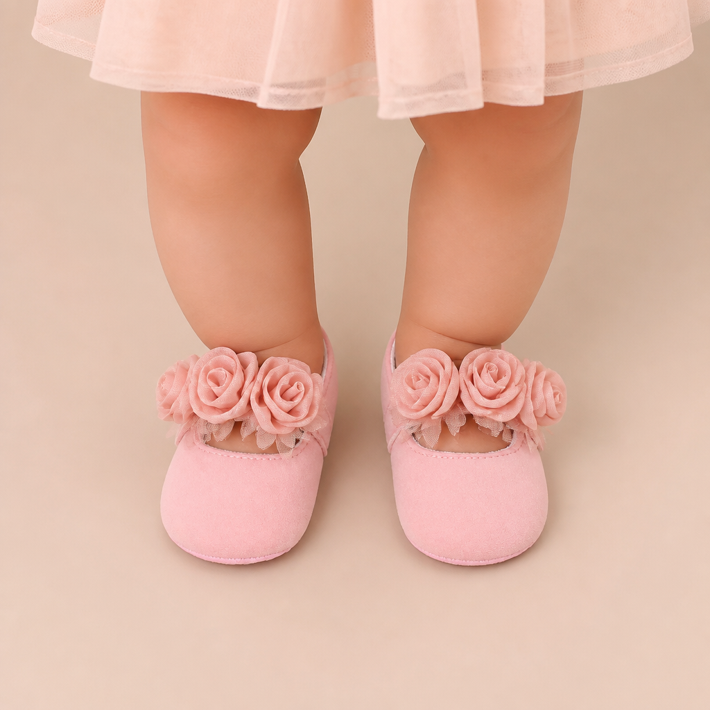Rose Flower Mary Jane Shoes