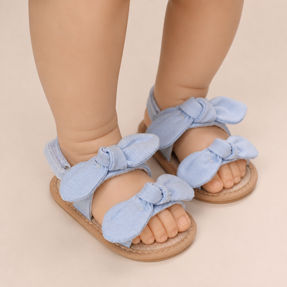 Bunny Ear Bow Sandals Blue
