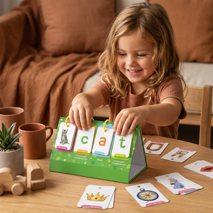 Learning Card Set for Kids – Flashcards for Word Building & Language Development
