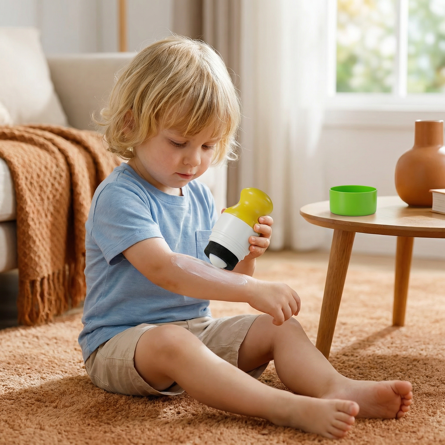 Refillable Sunscreen Roller for Kids – Easy Mess-Free Sunscreen Applicator