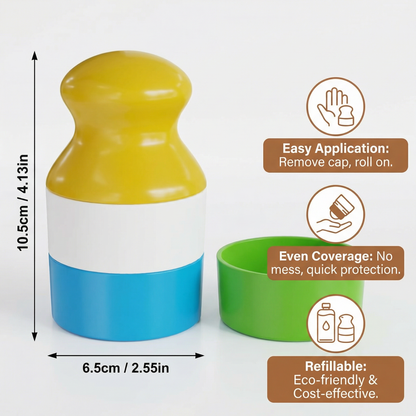 Refillable Sunscreen Roller for Kids – Easy Mess-Free Sunscreen Applicator