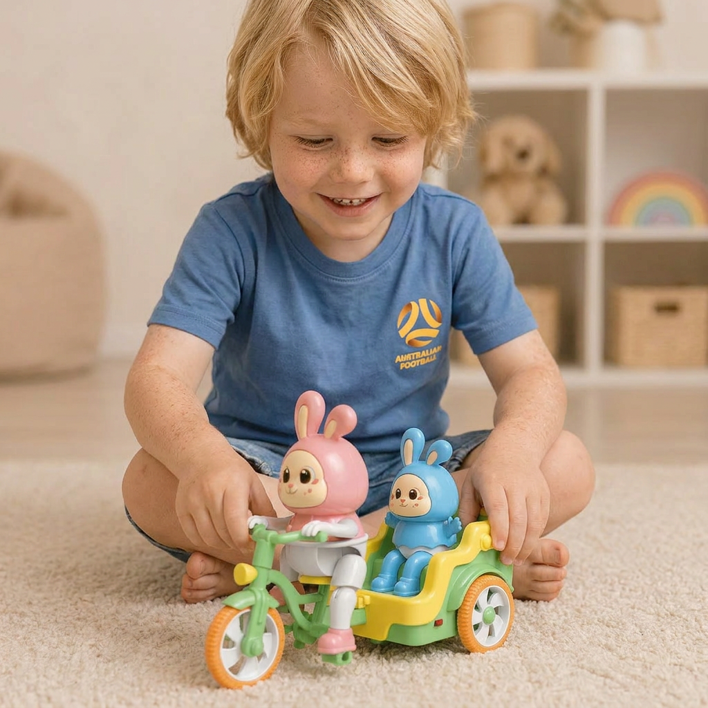 Electric Animal Tricycle – Interactive Ride-On Toy with Music & Light for Kids