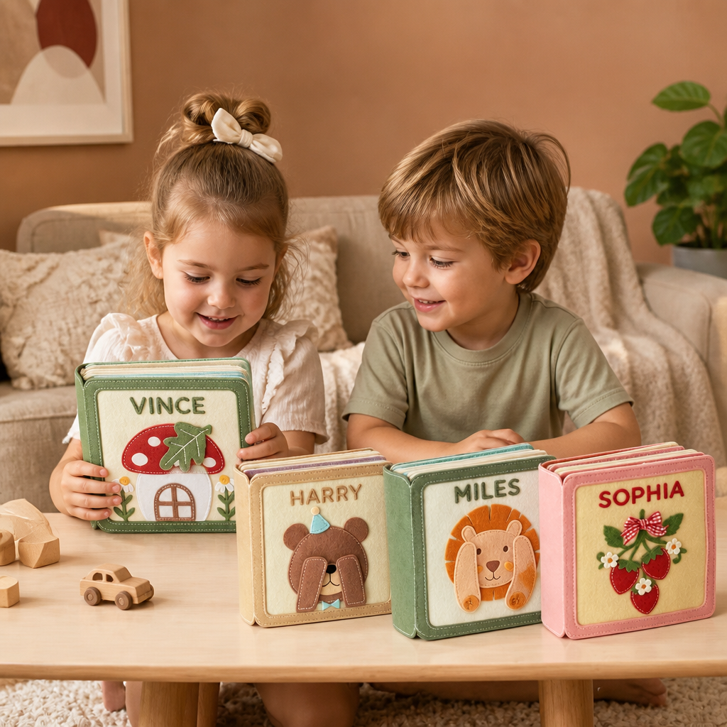 Kids Felt Book Personalized