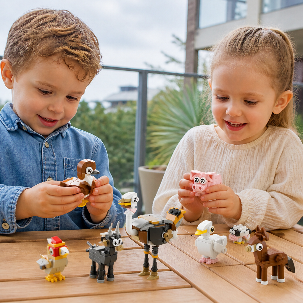Animal Building Blocks Set
