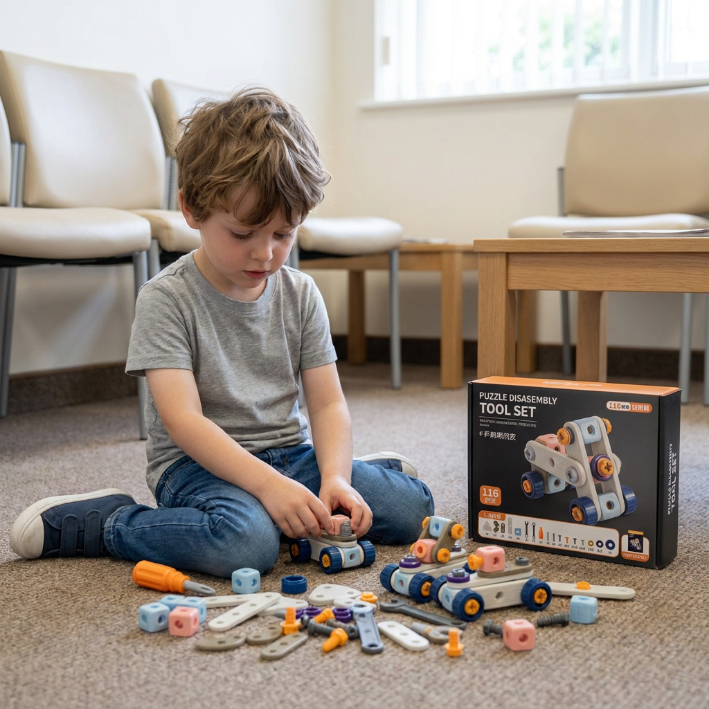 Kids’ DIY Tool Kit with Electric Drill – STEM Building Playset