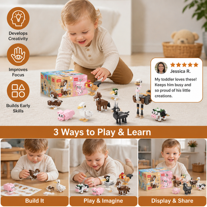 Animal Building Blocks Set