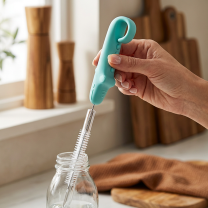 Flexible Straw Cleaning Brush – Long Tube Cleaner for Bottles, Pacifiers & Drinking Cups
