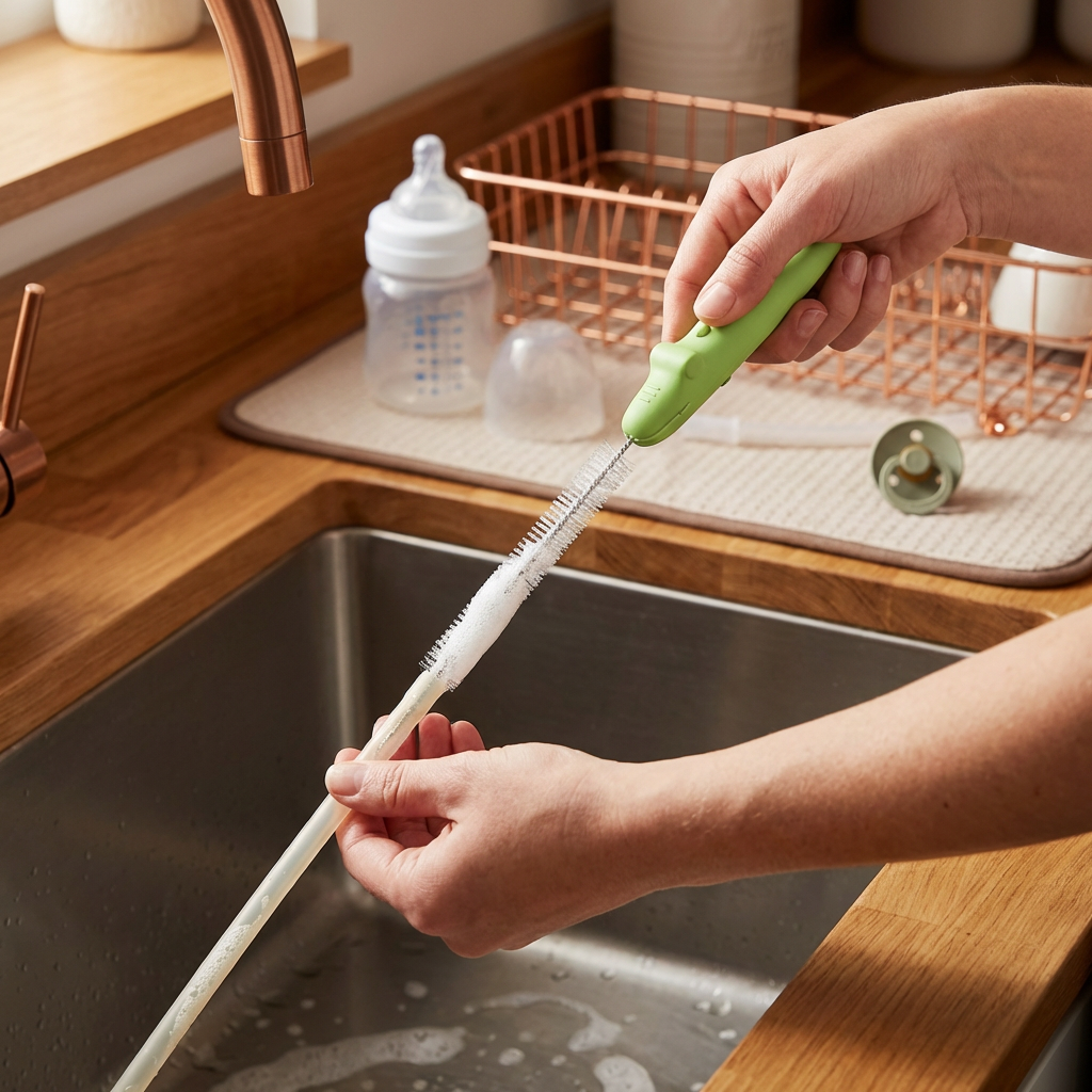 Flexible Straw Cleaning Brush – Long Tube Cleaner for Bottles, Pacifiers & Drinking Cups