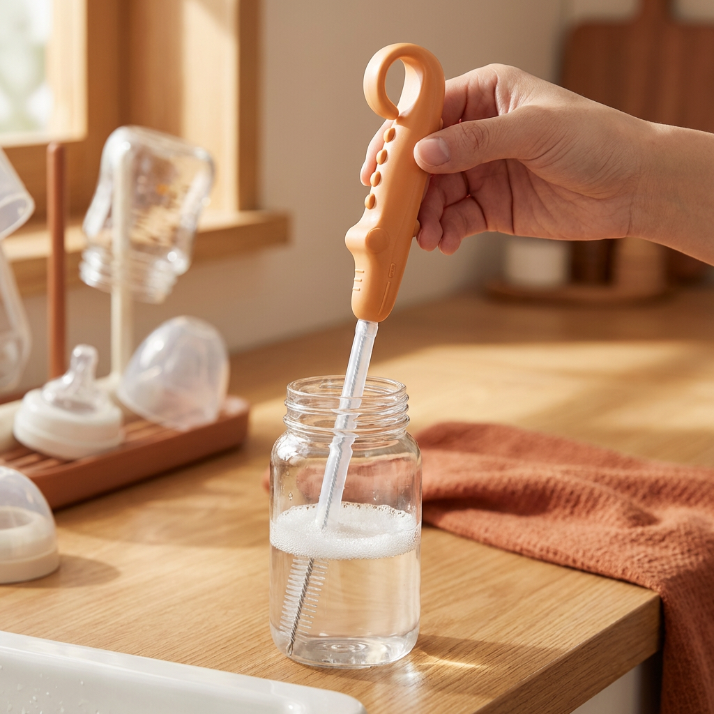 Flexible Straw Cleaning Brush – Long Tube Cleaner for Bottles, Pacifiers & Drinking Cups