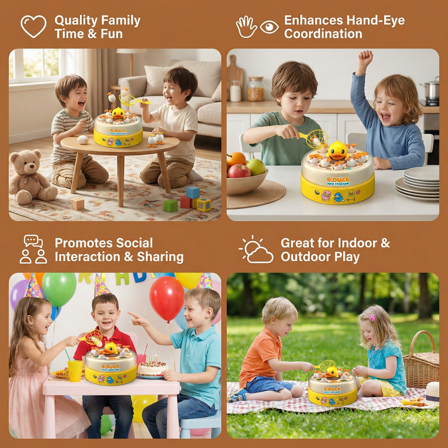 Duck Catch Game for Kids – Interactive Skill Game