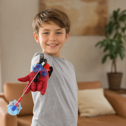 Superhero Web Launcher Glove Set – Wrist String Shooter with Suction Darts