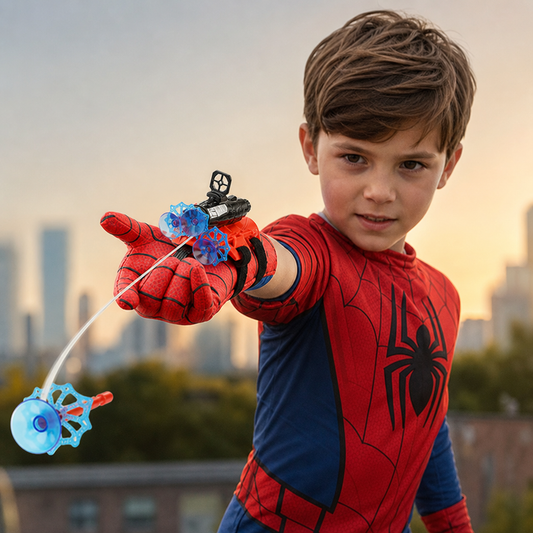 Superhero Web Launcher Glove Set – Wrist String Shooter with Suction Darts