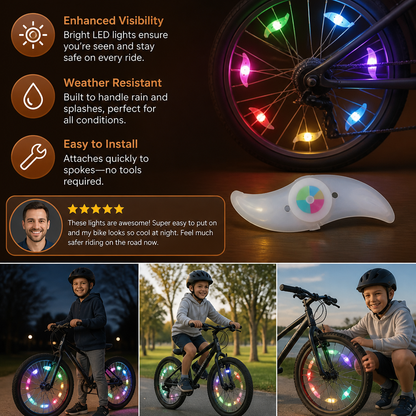 Colorful LED Bicycle Wheel Spoke Lights