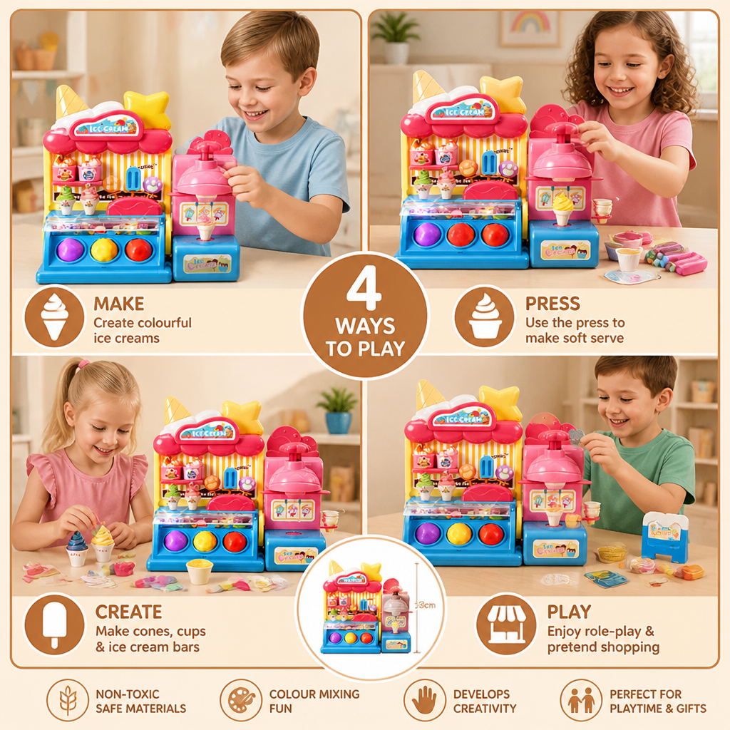 DIY Ice Cream Clay Maker Playset