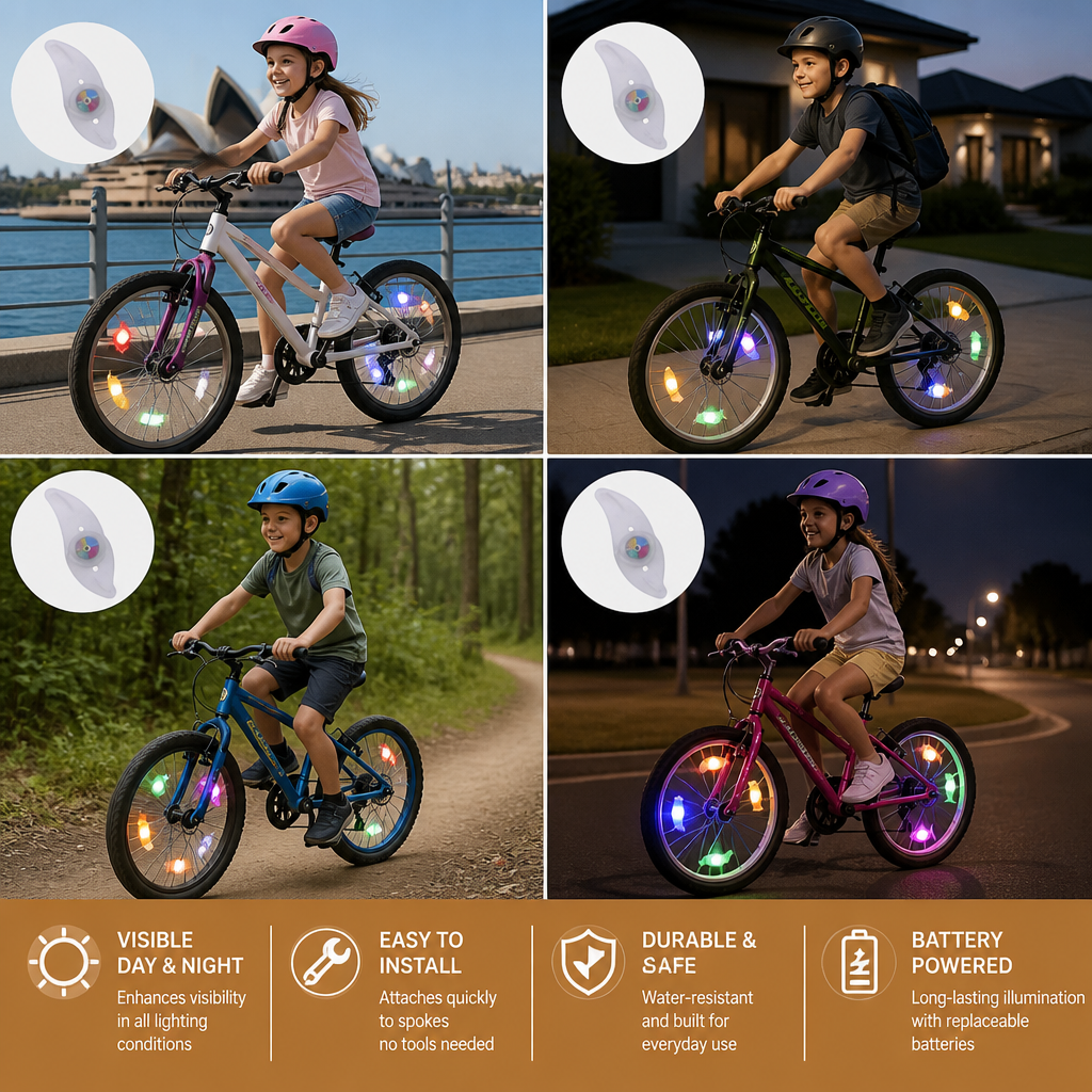 Colorful LED Bicycle Wheel Spoke Lights
