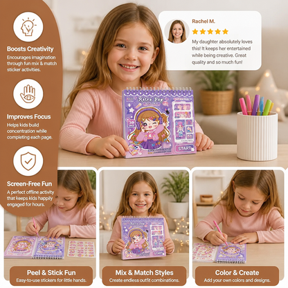 Princess Dress-Up Sticker Activity Book