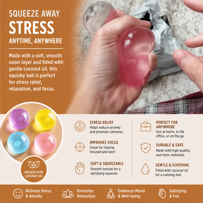 Coconut Oil Stress Relief Squishy Ball
