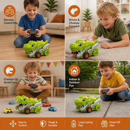 Remote Control Dino Car Chomper Truck