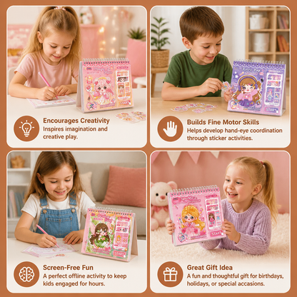 Princess Dress-Up Sticker Activity Book