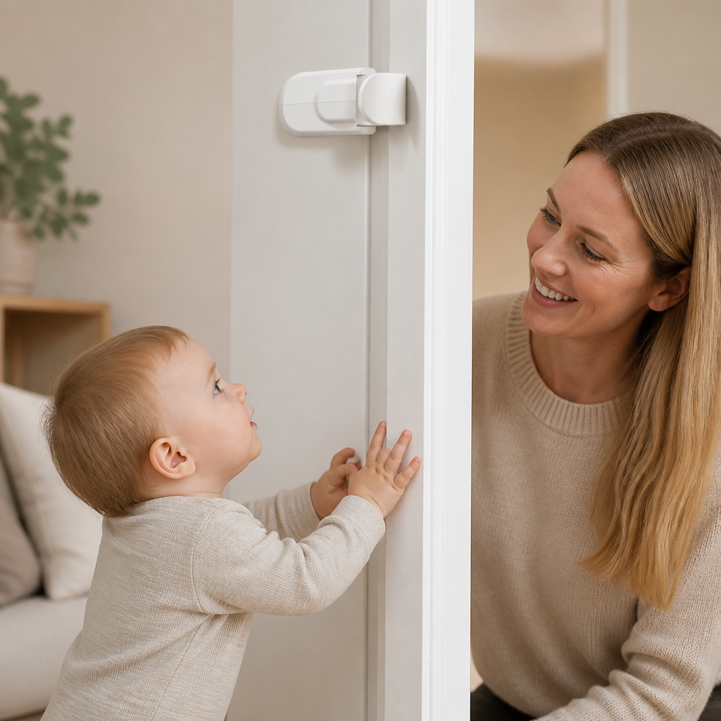 No-Drill Child Safety Door Lock
