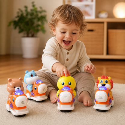Interactive Animal Swing Toy with Music & Lights