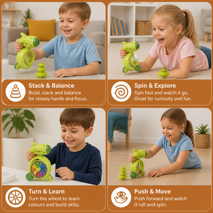 5-in-1 Gyro Educational Toy – Spinning, Balancing & Stacking Skill Game for Kids