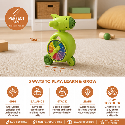 5-in-1 Gyro Educational Toy – Spinning, Balancing & Stacking Skill Game for Kids