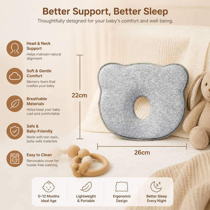Memory Foam Baby Comfort Support Pillow