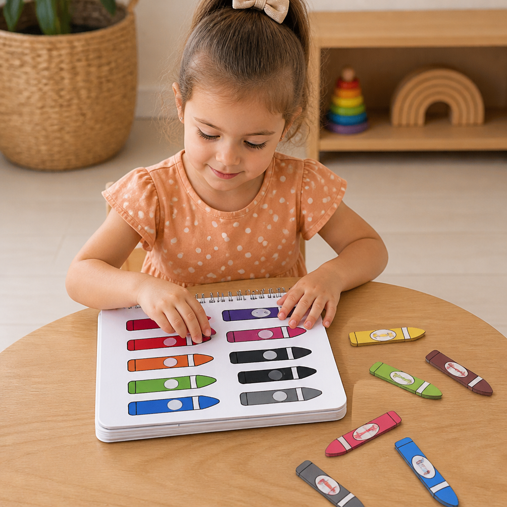 Montessori Busy Book – Reusable Preschool Learning Activity Book
