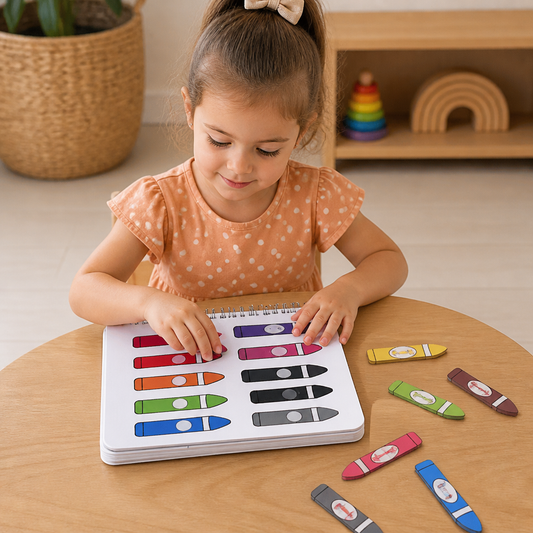 Montessori Busy Book – Reusable Preschool Learning Activity Book