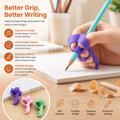 Ergonomic Silicone Pencil Grips